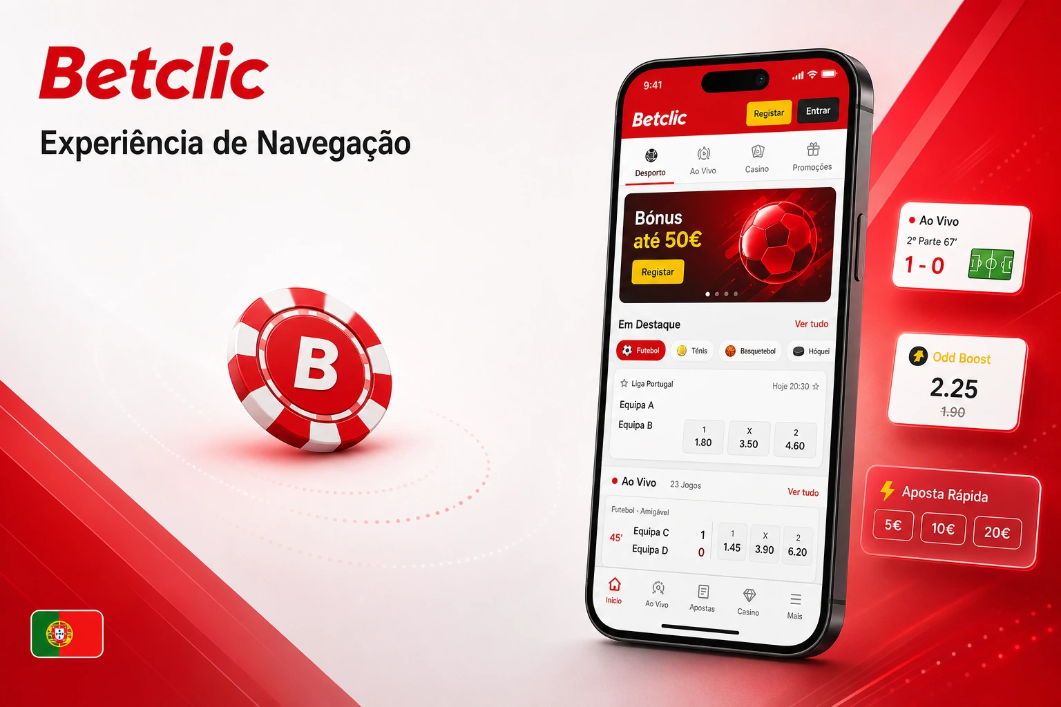 betclic experiencia de navegacao